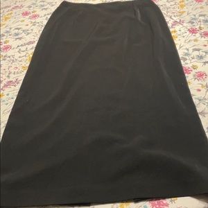 T. Garment brand black maxi straight skirt, Size 10.  Good condition.